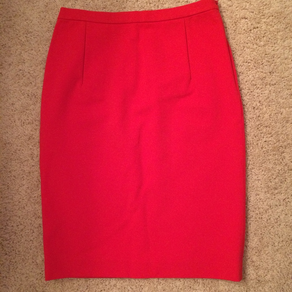 Diane Von Furstenberg Red Pencil Skirt